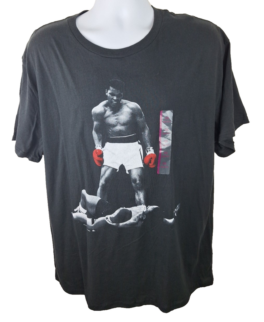 Official Muhammad Ali Vs Sonny Liston Black T-Shirt Size XXL